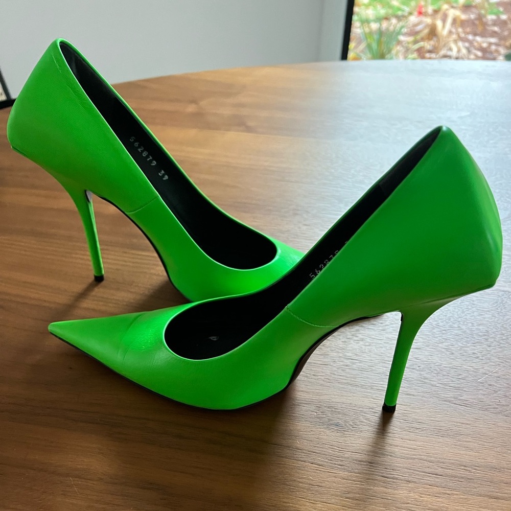 Balenciaga square heel Knife Pointed Toe Pump size 39